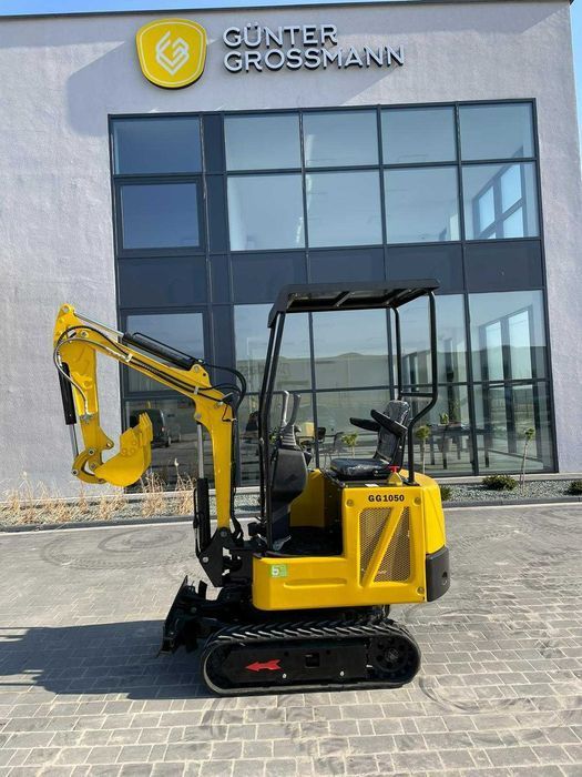 Minikoparka 1000kg + ruchome ramię + rozsuwane gąsienice