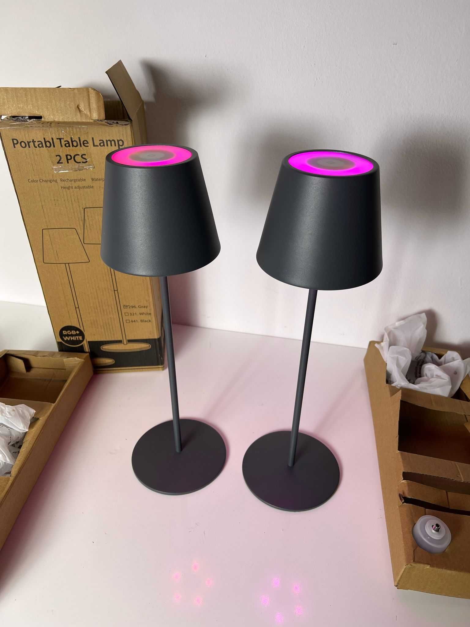 Bezprzewodowa Lampa Stołowa LED 2 szt.