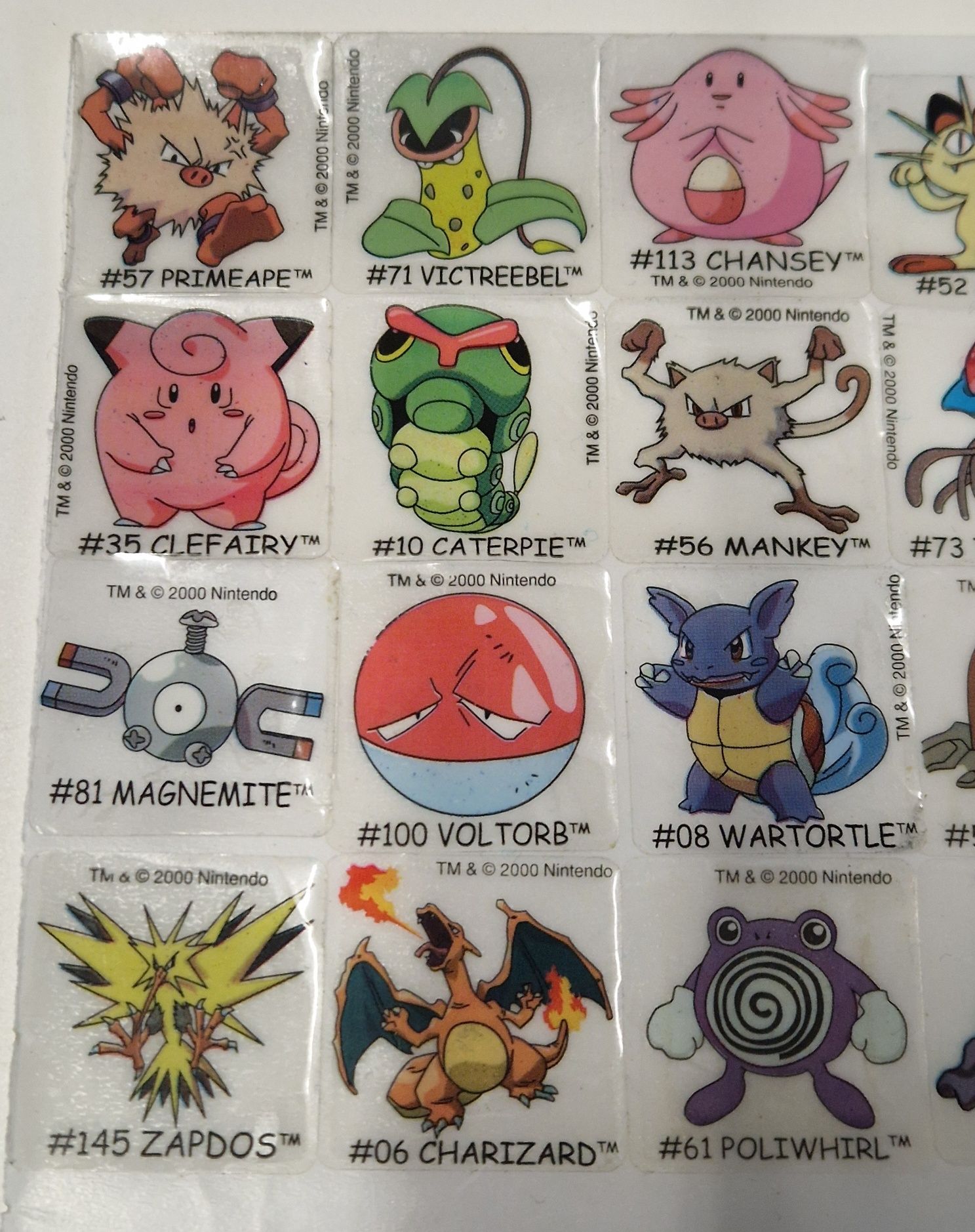 Boomer 26 Cromos Pokémon - Nintendo 2000