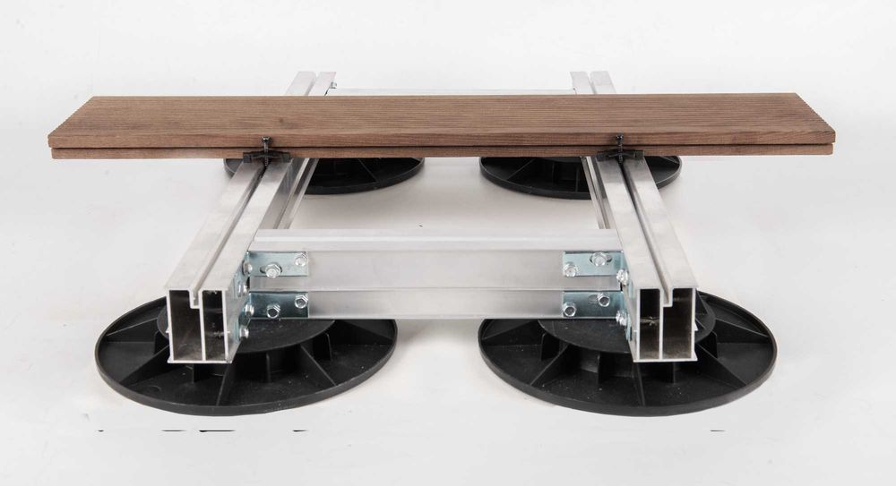 Legary tarasowe pod deskę kompozytową / drewnianą - profile aluminiowe