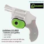 Cadeado de Gatilho marca Lockdown xxxx824, com chave