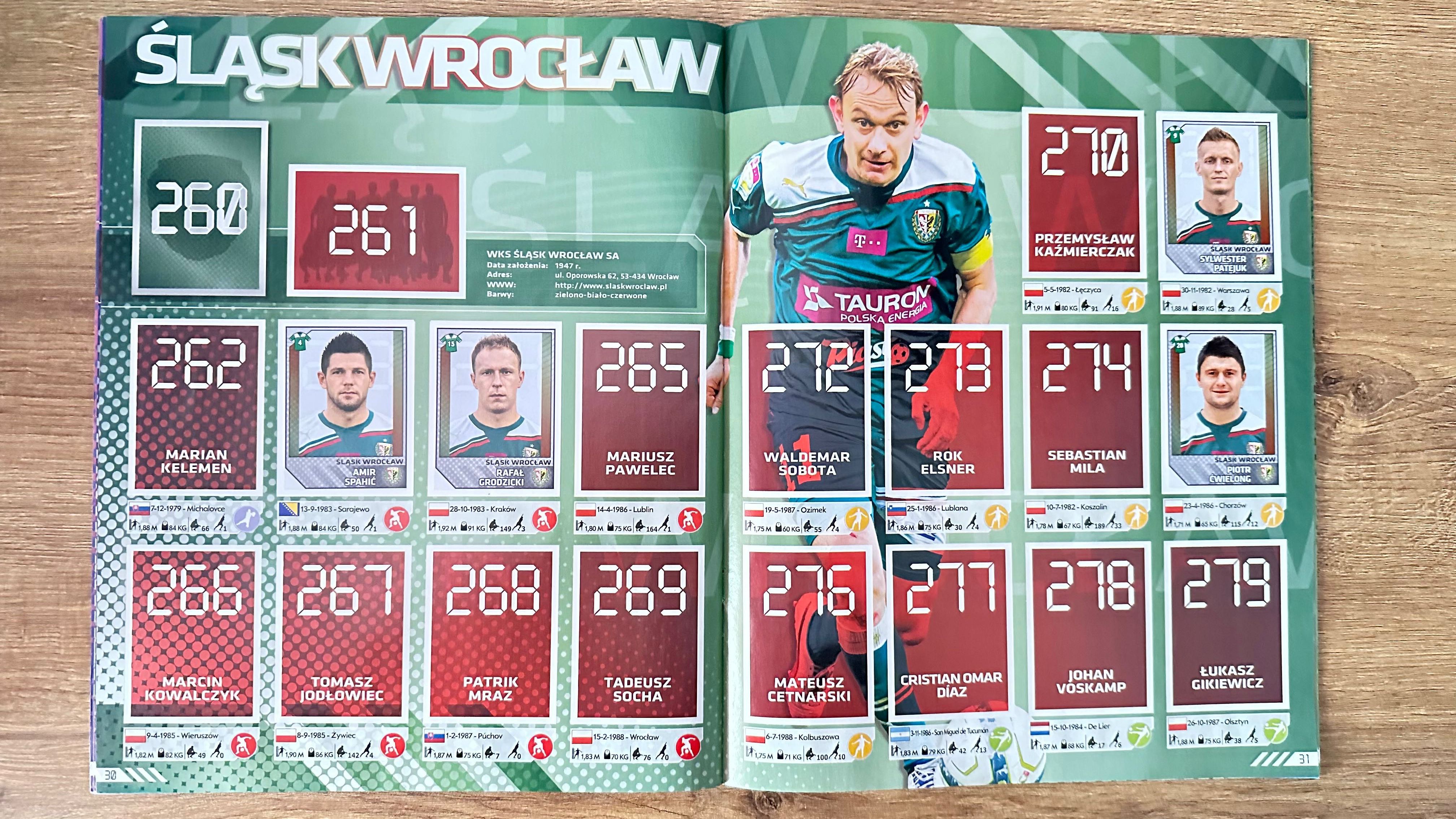 T-Mobile Ekstraklasa 2013 album do wyklejania PANINI [naklejek 93/340]