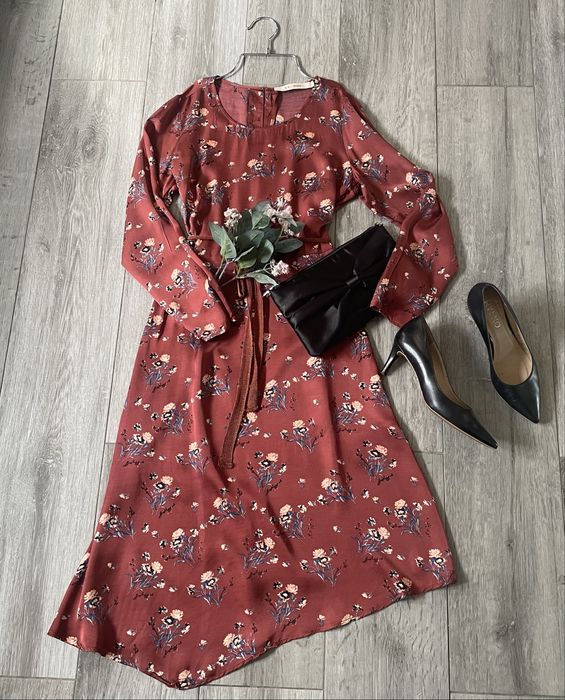 Rue de Femme S sukienka wiskoza czekoladowa nowa