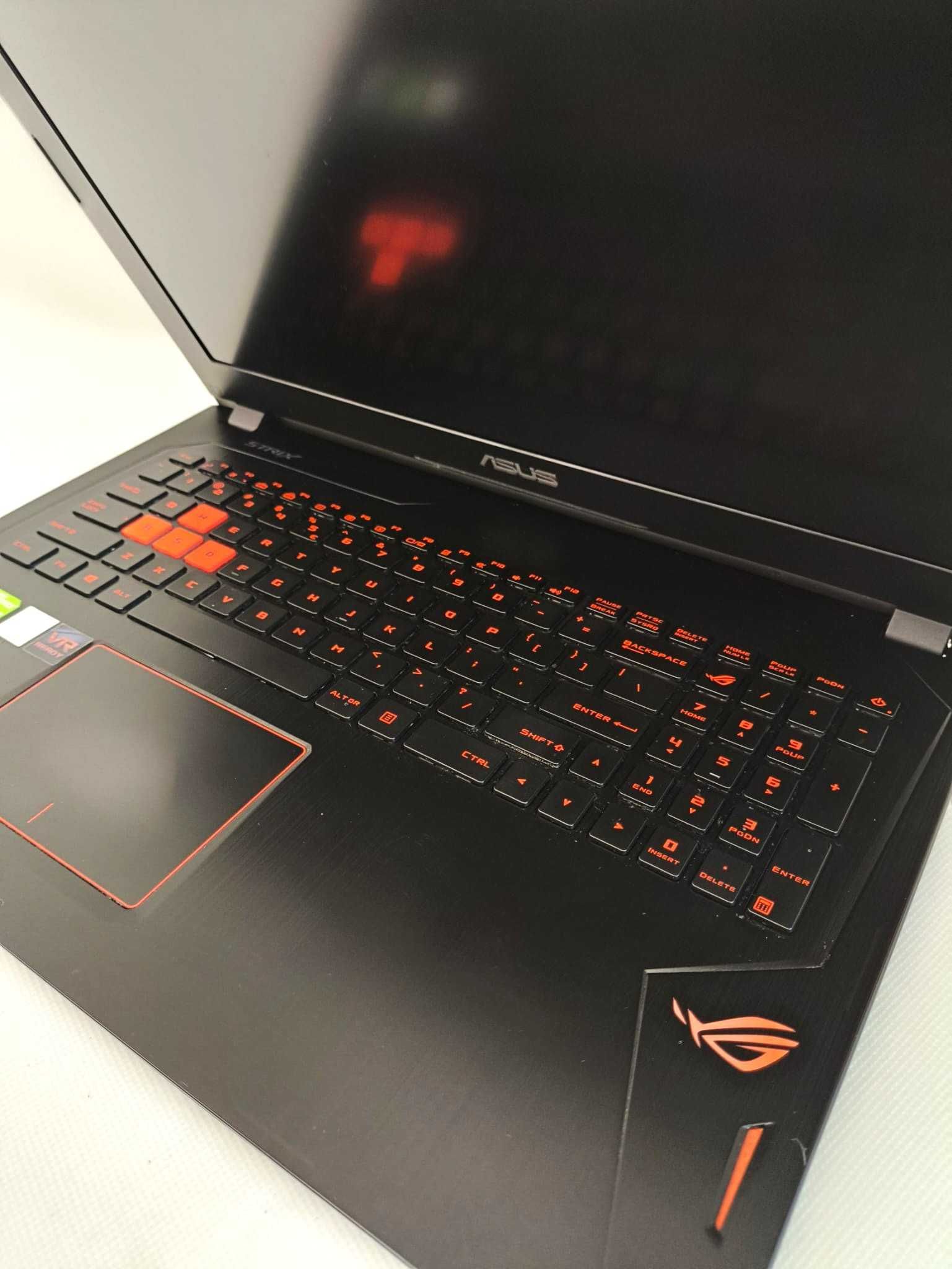 Laptop GAMINGOWY Asus ROG i7 16GB 256GB + 1TB GTX 1070 8GB W11 GWARANC