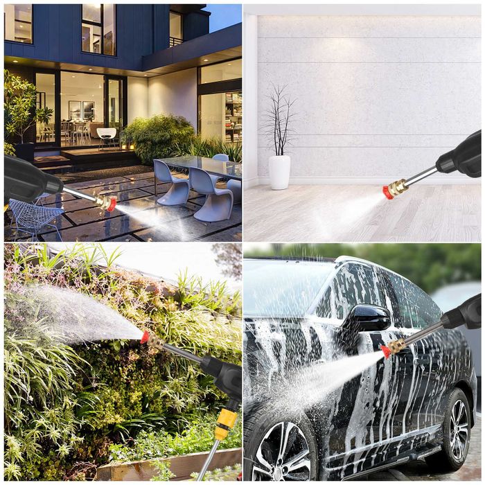 Myjka ciśnieniowa bezprzewodowa mini + 2 akumulatory