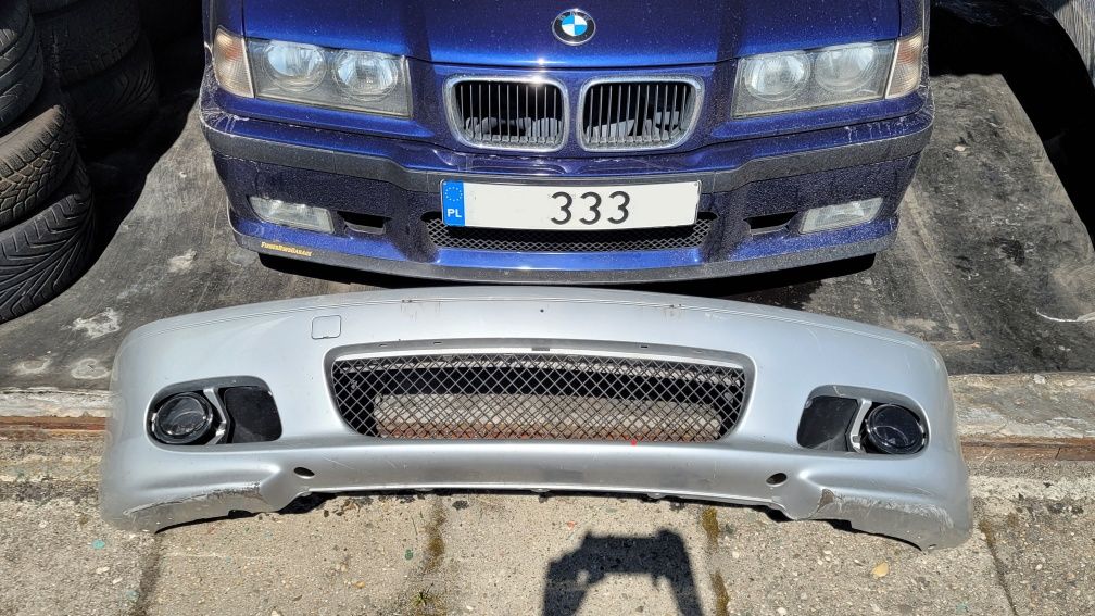 Zderzak przedni do bmw e46 coupe m technic M3 srebrny