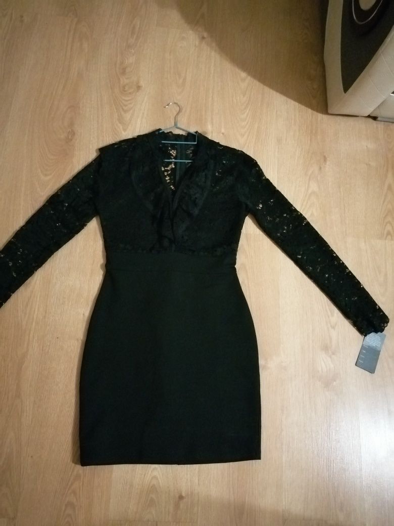 Sukienka Mała czarna elegancka,wizytowa koktajlowa  na święta s/m,36