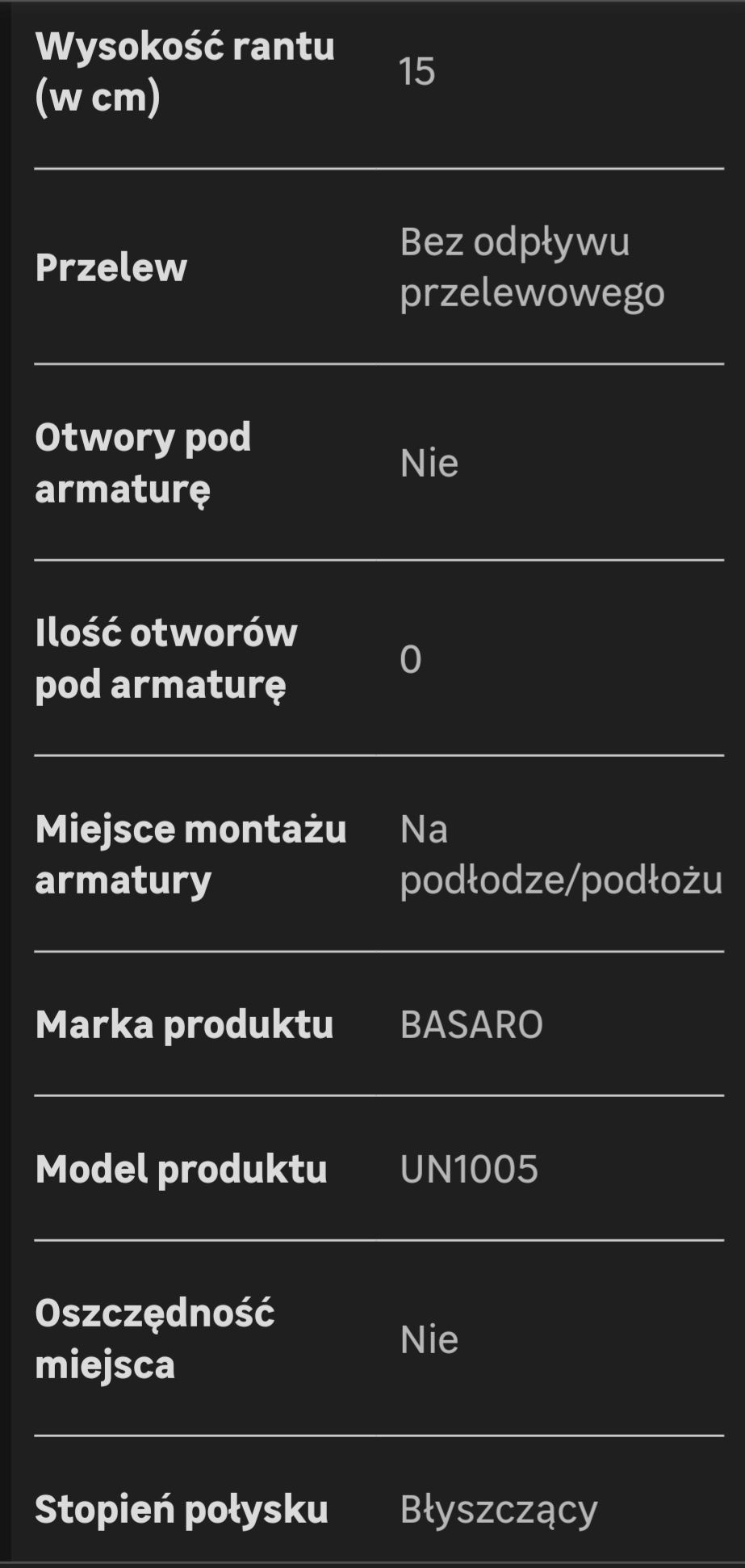 Umywalki nablatowe w kształcie łódki 60.5cm x 2szt