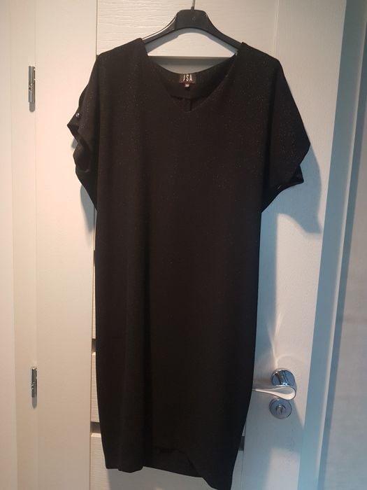 Sukienka czarna połyskująca KOKO Moda