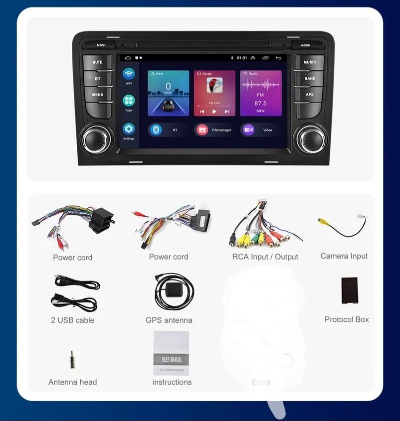 Radio nawigacja AUDI A3 8P Carplay android GPS NAVI
