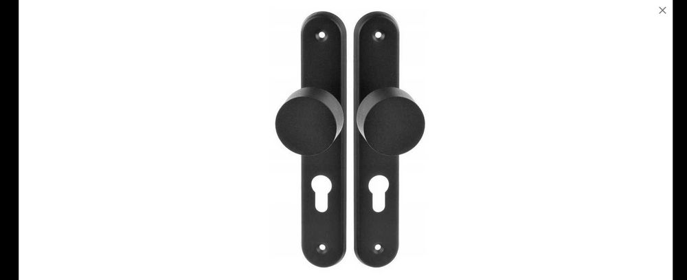 Gałka Gałkado furtek i bram Szyld z na wkładkę 90