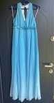 niebieska sukienka maxi ombre 34/36 NOWA