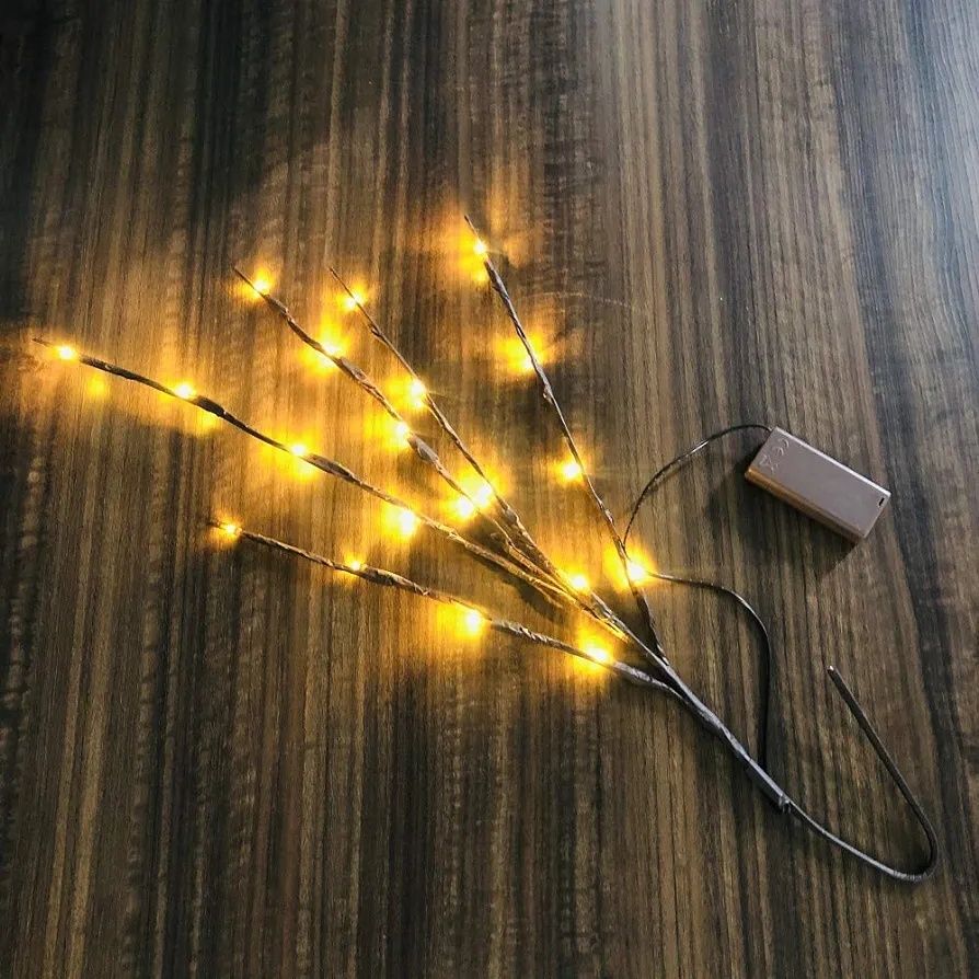 2 sztuki 76 cm LED gałązka światła gałązka drzewa elastyczna gałąź