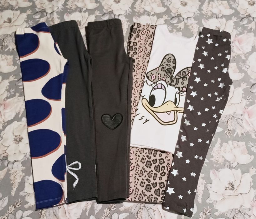 Komplet dziewczęcy,spodnie,legginsy.Rozm.134/140cm. Nowe bez metki.