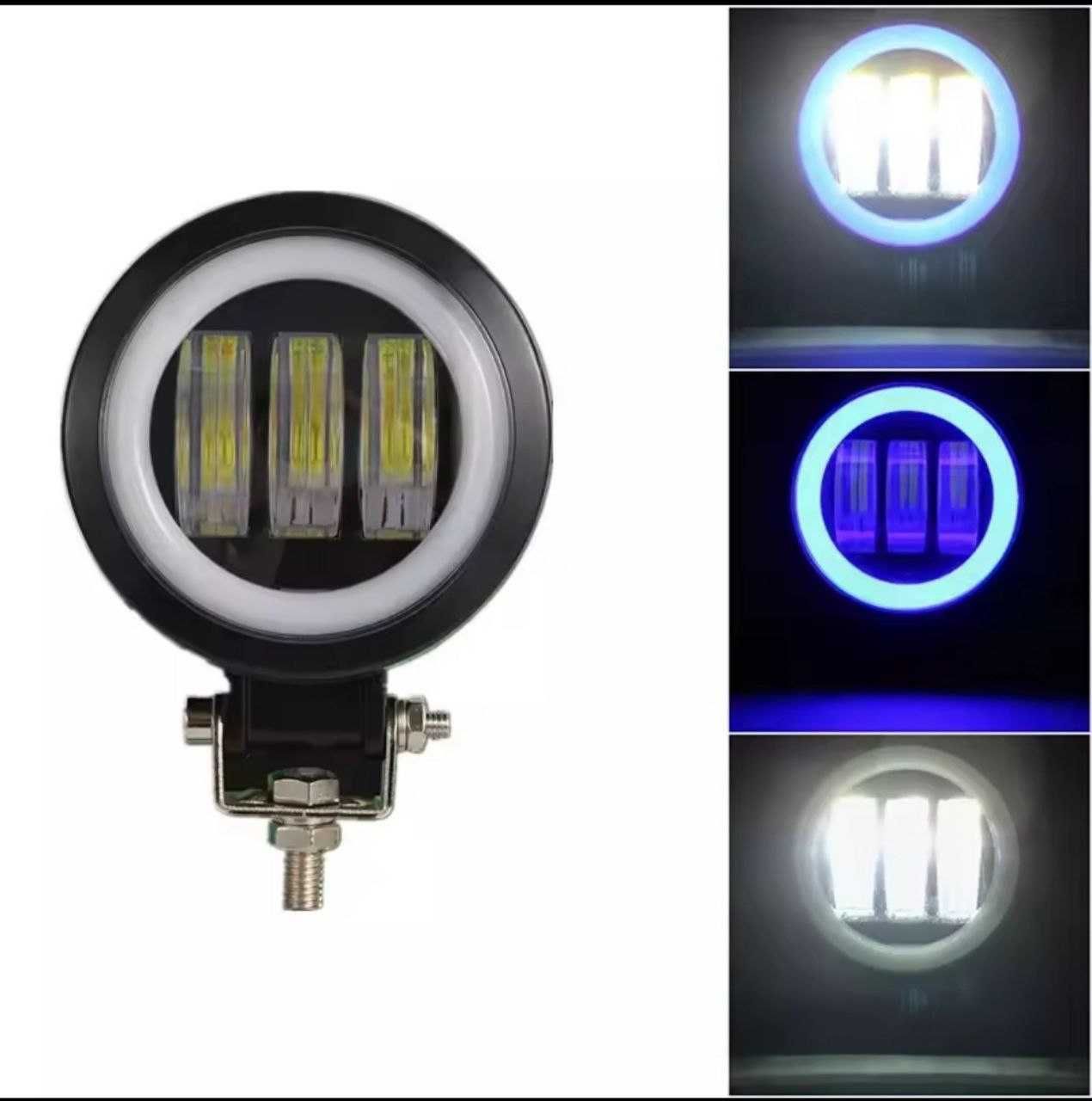 LED фара квадратная/круглая Арктик Arctic V3+, 3 лінзи, 12-80 В