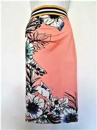 Spodnica midi print kwiaty r.38-40 ZARA