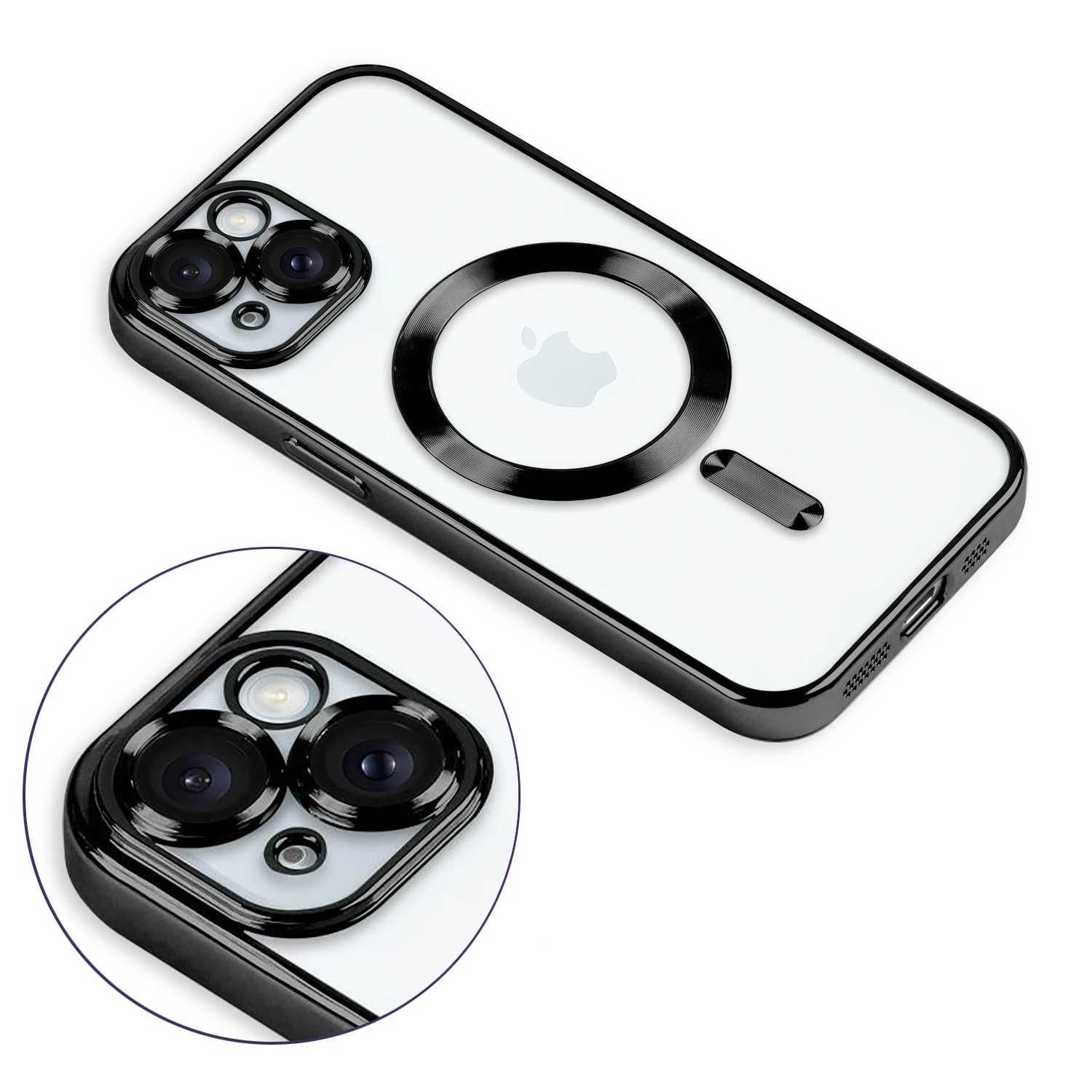 Etui do Iphone 13/14/15 Plus Pro Max Magsafe Plecki Obudowa Czarne