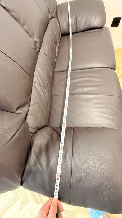 Продам Новый кожанный диван для гостинных или офисов качество ТОП