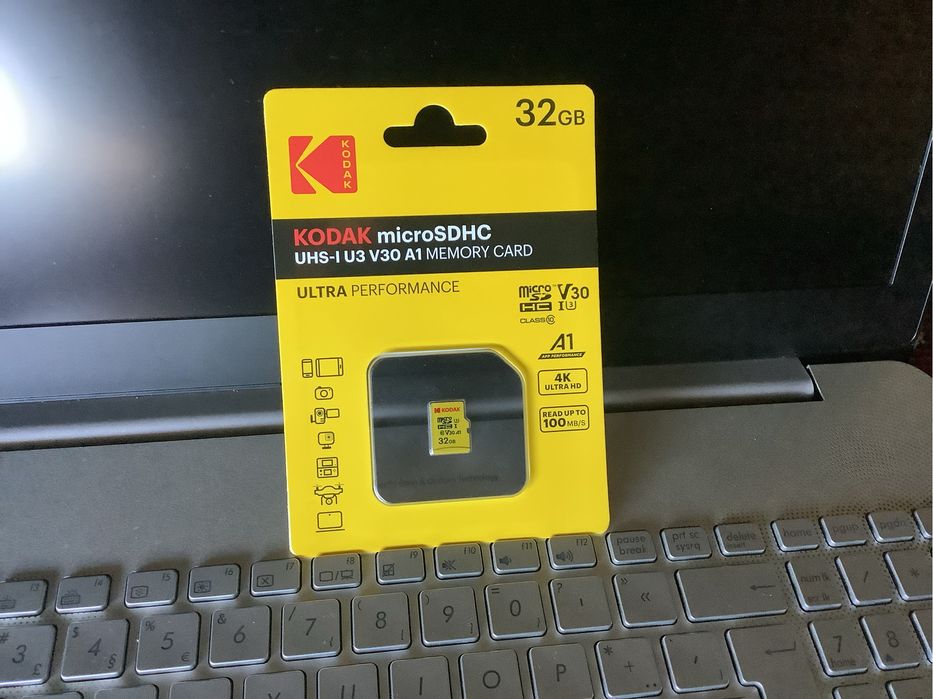 Kodak 32gb micro sd uhs-u3 v30 4k 100mb/s drone maquina fotografia