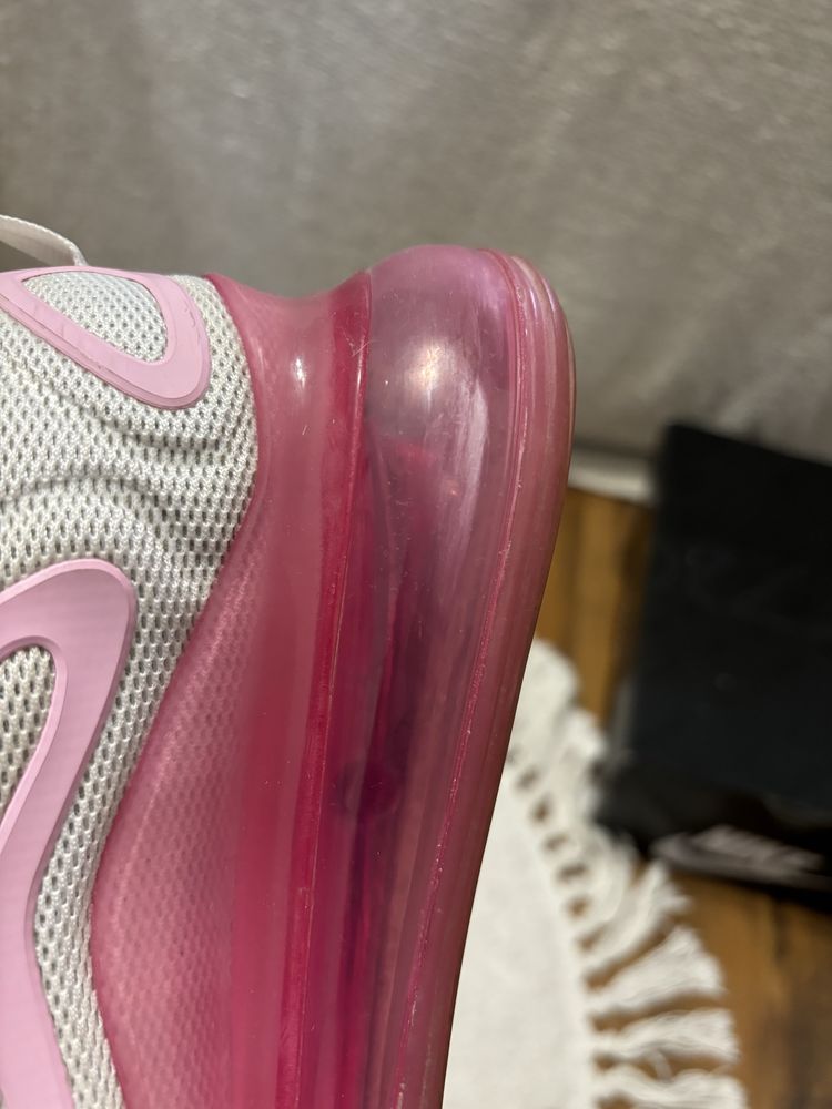 Nike air max 720 36.5 23 cm biało różowe na siłownie do biegania