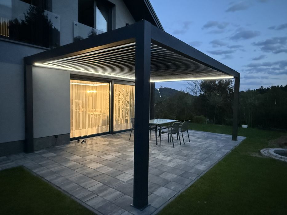 Zadaszenia wiaty konstrukcie stalowe balustrady