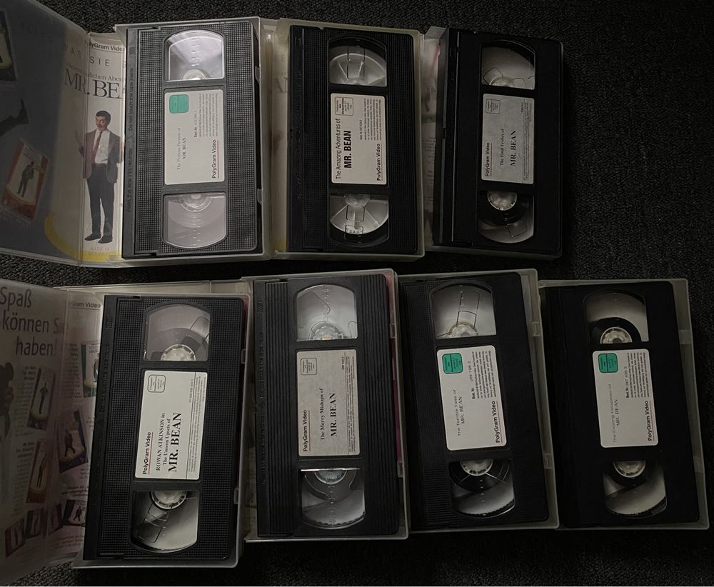 Zestaw 7 Kaset VHS  Jaś Fasola (Mr. Bean)