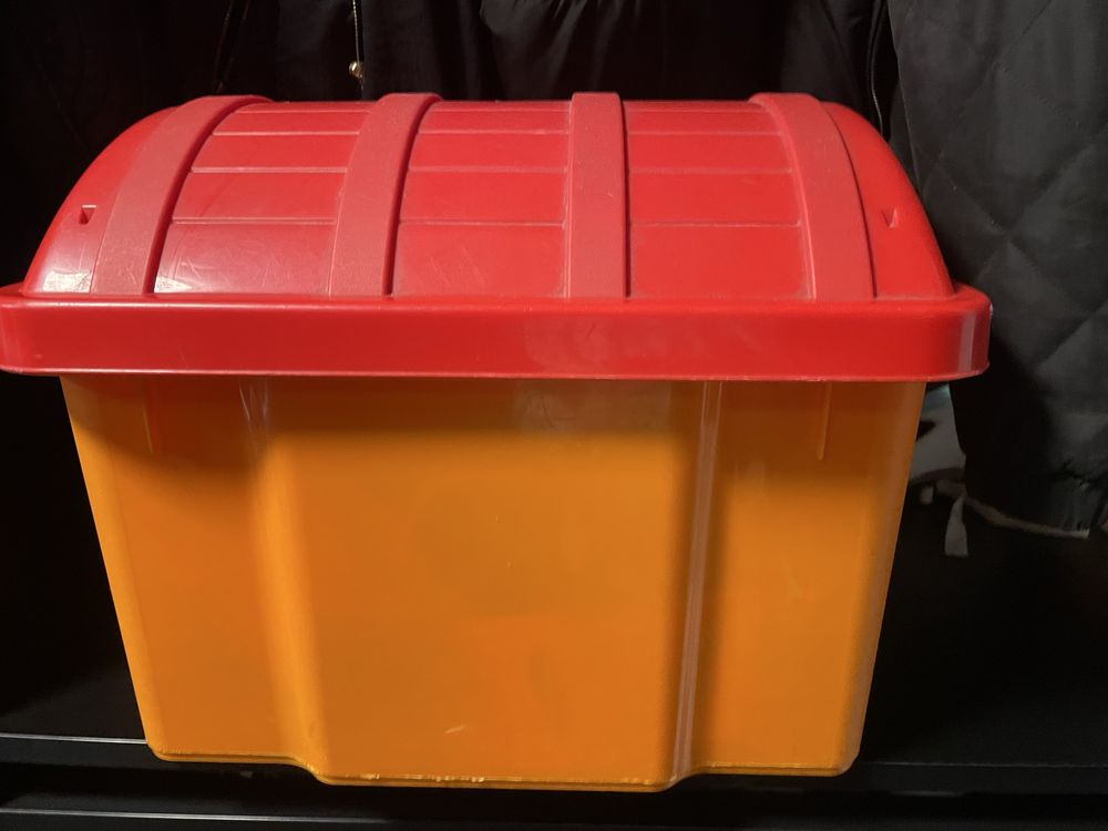 Pudelko szkrzynia na zabawki duza plastikowa