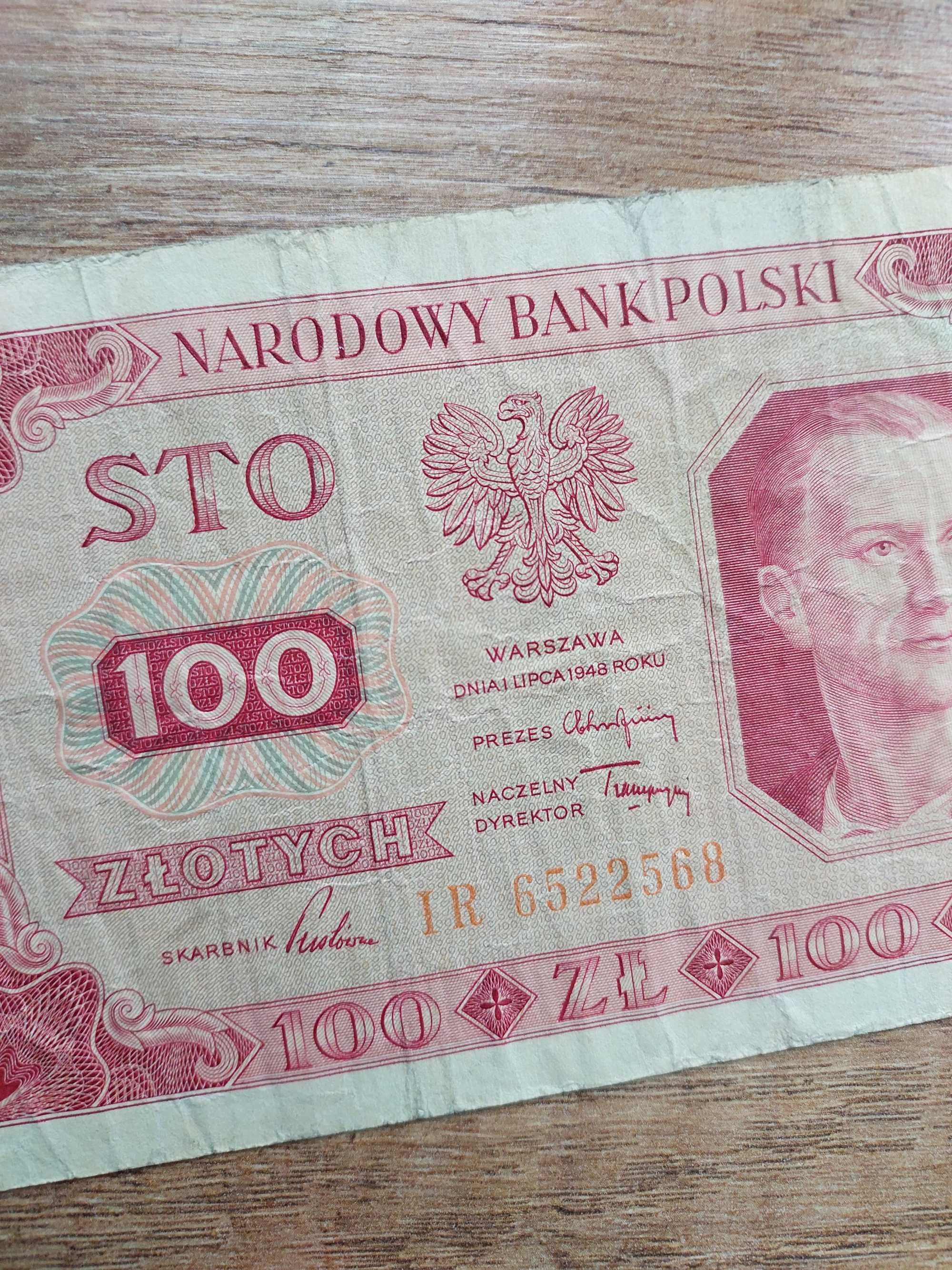 Banknot 100 zł 1948 r.