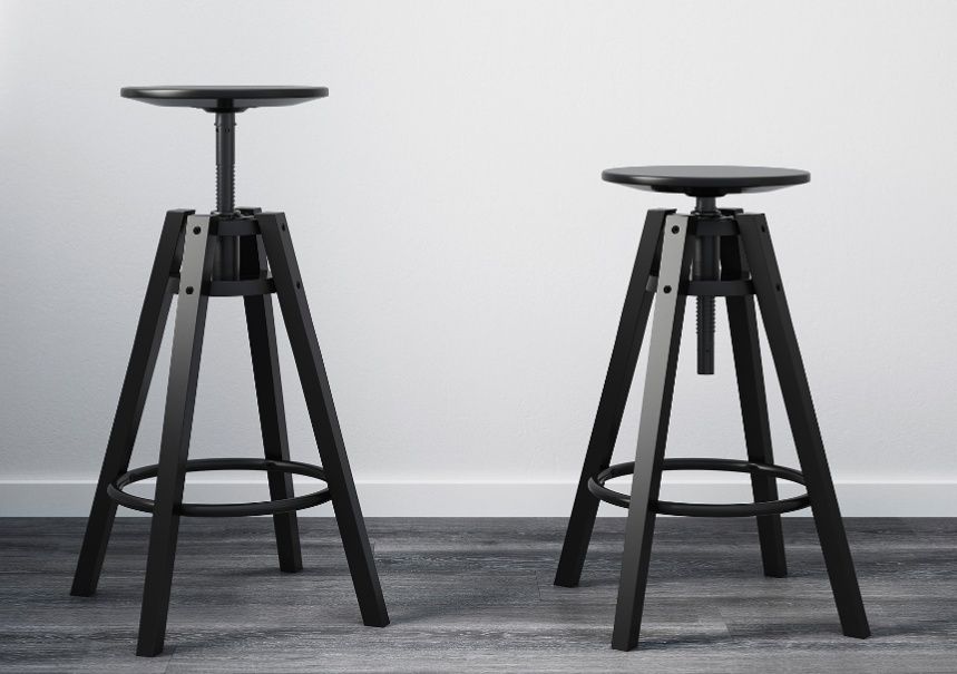 IKEA DALFRED - Stołek Barowy - hoker - 2 szt.