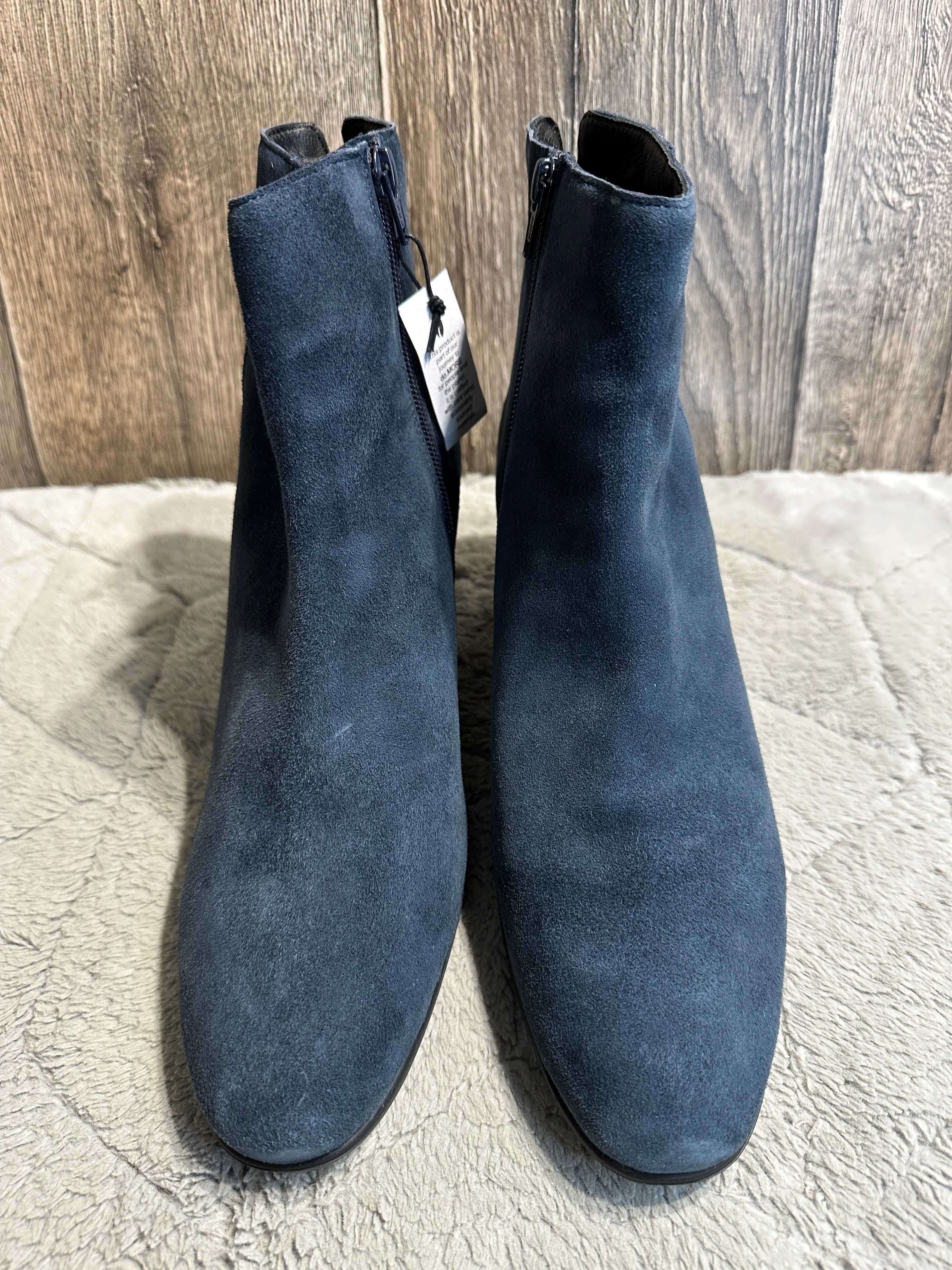 Buty damskie skórzane granatowe botki anna field 43