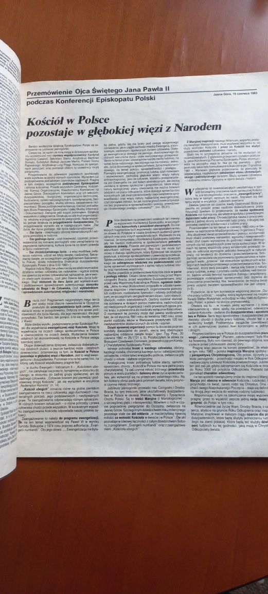 Za i przeciw czasopismo pielgrzymka Jana Pawła II do Polski