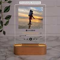 Placa Spotify Led + Modelos poster e quadro - presente natal