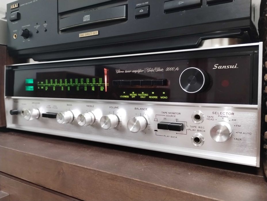 Sansui 5000A. Amplituner stereo. Vintage.
