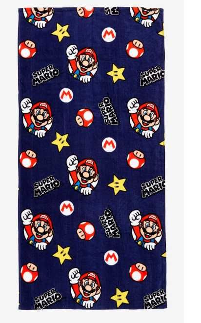 Super Mario ręcznik Nintendo plażowy dla dzieci 70x140 cm prezent