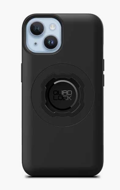 iPhone 14 256GB Black em ótimo estado com capa QUAD LOCK de oferta