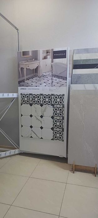 ДСП листи білі 1000*2000*10 з плиткою по одній стороні