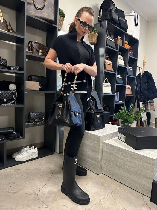 Сумка Chanel 25s повний комплект бутика максимальна версія шкіра ікра