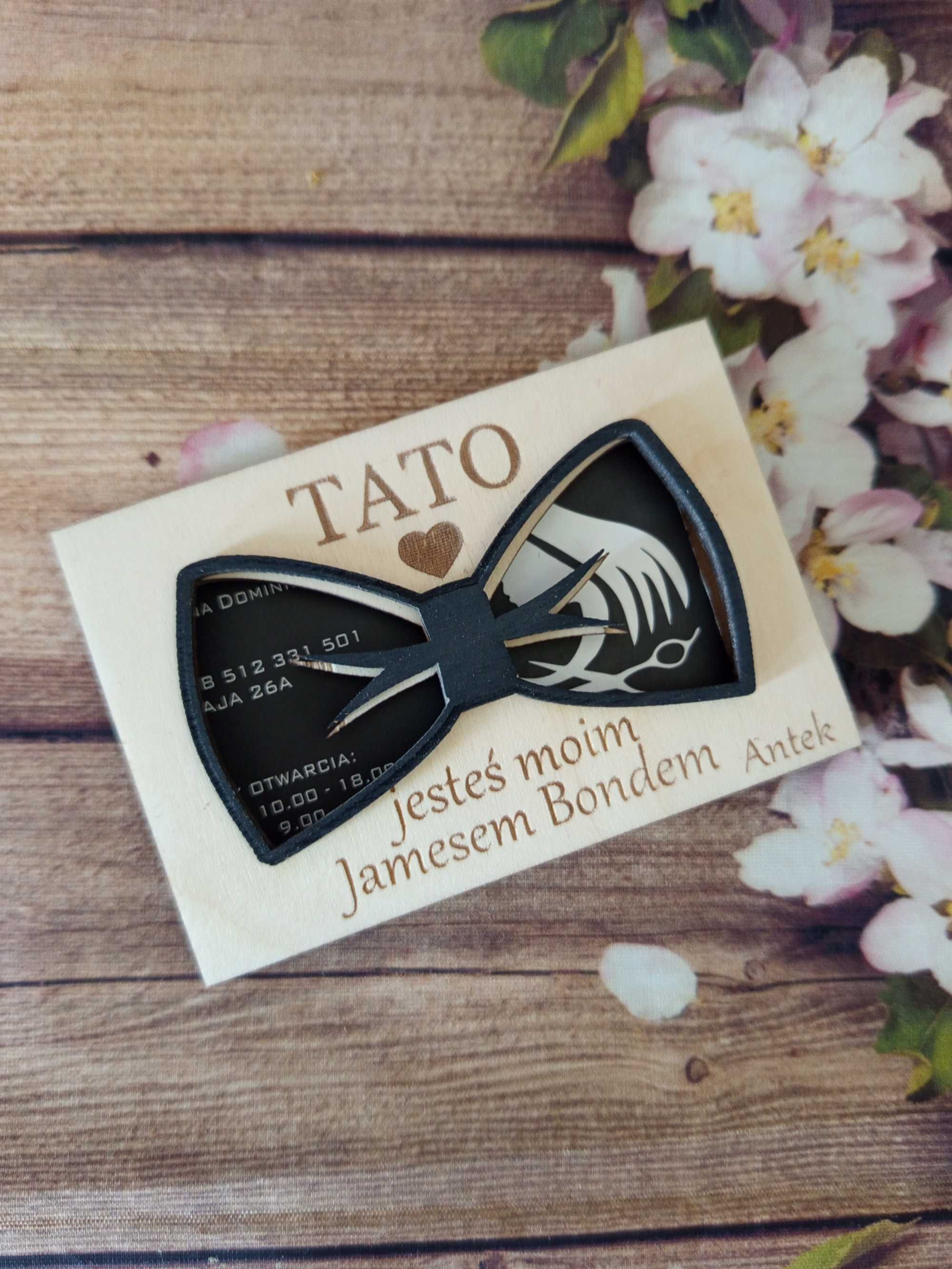 Pudełko na kartę podarunkową dla Taty - James Bond