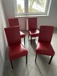 Krzesła eco skora czerwone