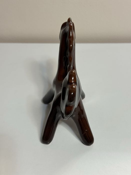 Кінь статуетка з обливної кераміки (Васильківська майоліка)