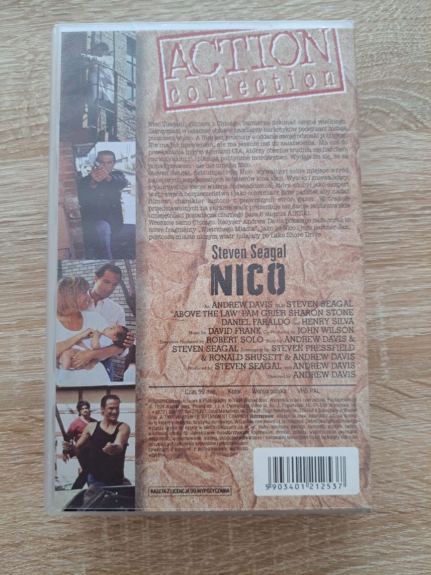 Nico- Steven Seagal- Vhs Polski Lektor Unikat