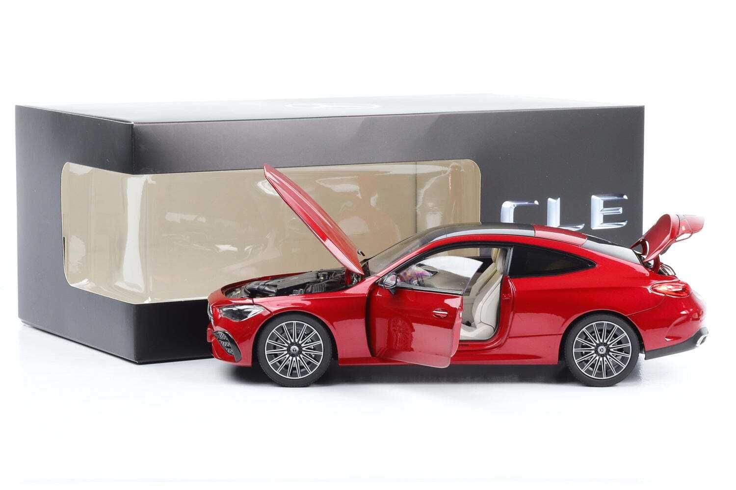 1:18 MERCEDES-BENZ CLE Coupe C236 patagonia red dilerski NOWY