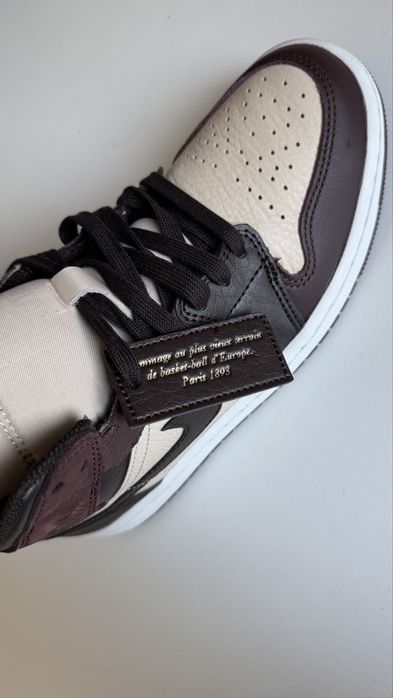 Nike Air Jordan 1 Mid Velvet Brown Paris YMCA rozmiar 40 wkładka 25 cm