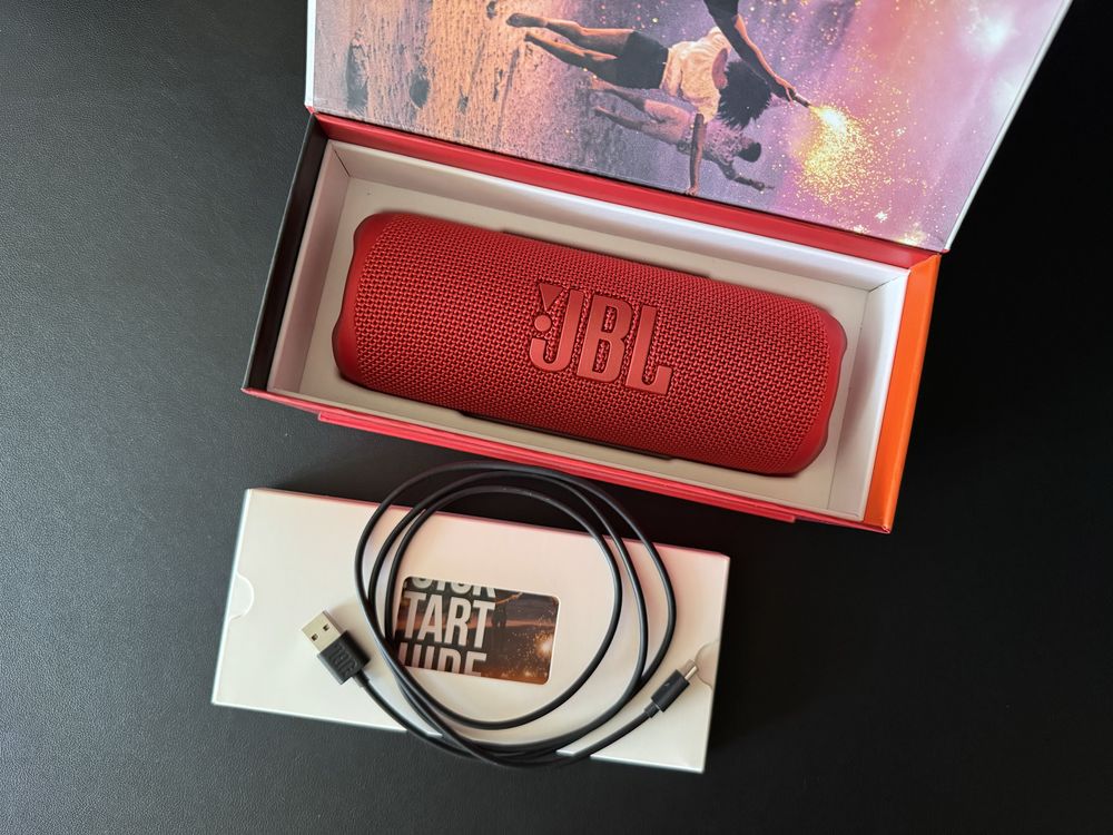 JBL Flip 6 czerwony, głośnik bluetooth, jak nowy