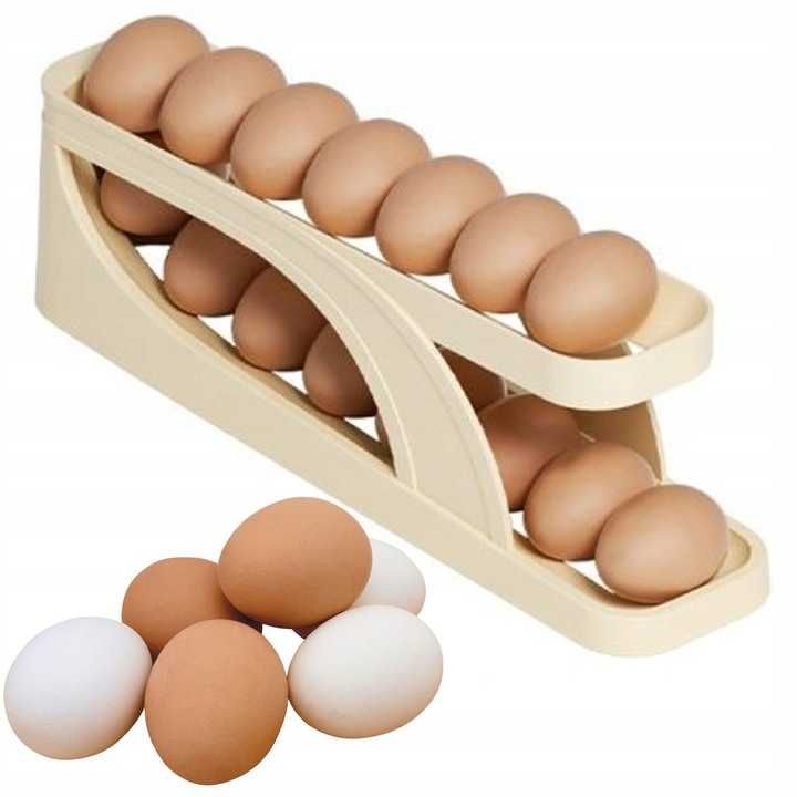 Stojak na jajka do przechowywania jaj pudełko na jajka w lodówce