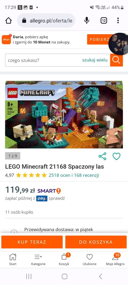 8+ lego minecraft 21168 spaczony las