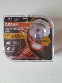 Галогенні авто лампи Osram night breaker 200 H7 12V 55W. Оригінал