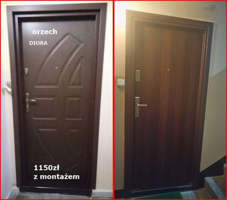 drzwi zewnętrzne- wejściowe z firmowym montażem, antywłamaniowe