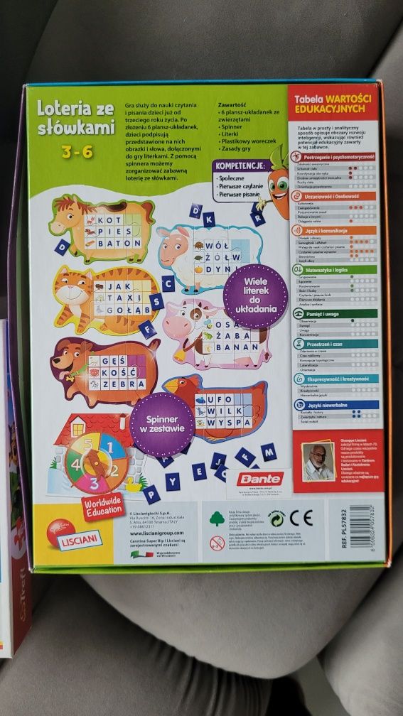 Zestaw gier edukacyjnych puzzle memos
