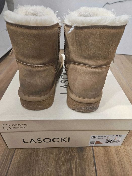 Sniegowce emu ugg lasocki kozaczki 36 skora